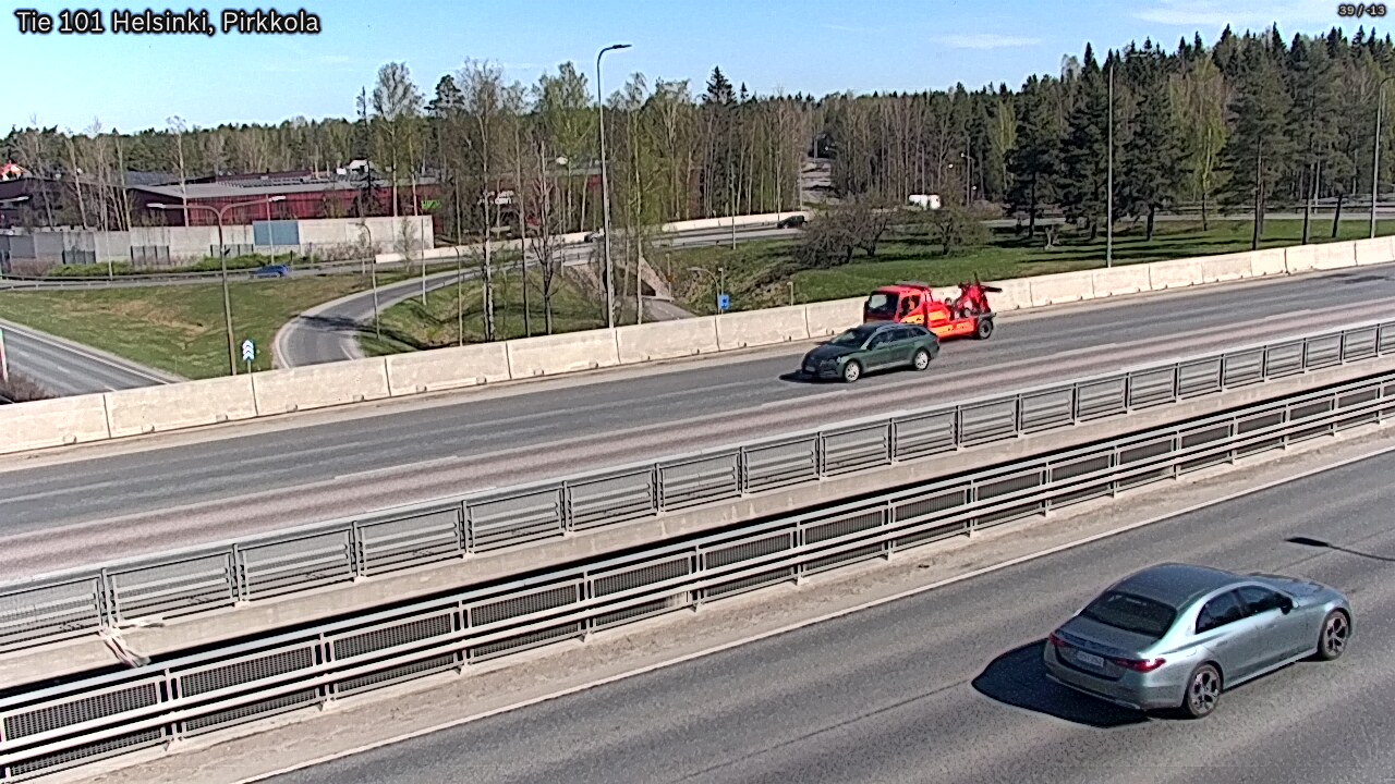 Weather Camera Image Road 101 Helsinki Pirkkola, Helsinki, Uusimaa