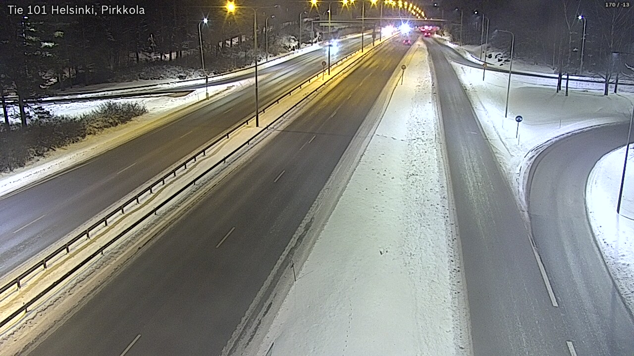 Weather Camera Image Road 101 Helsinki Pirkkola, Helsinki, Uusimaa