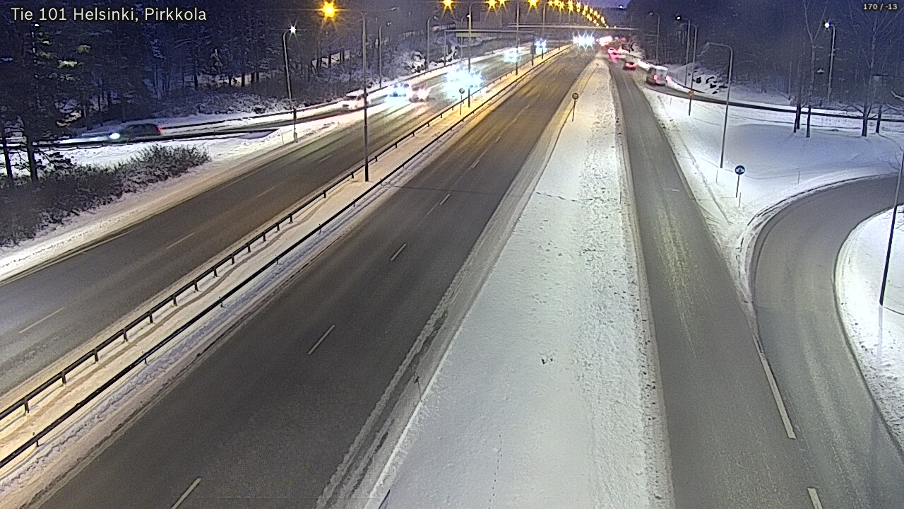 Weather Camera Image Road 101 Helsinki Pirkkola, Helsinki, Uusimaa