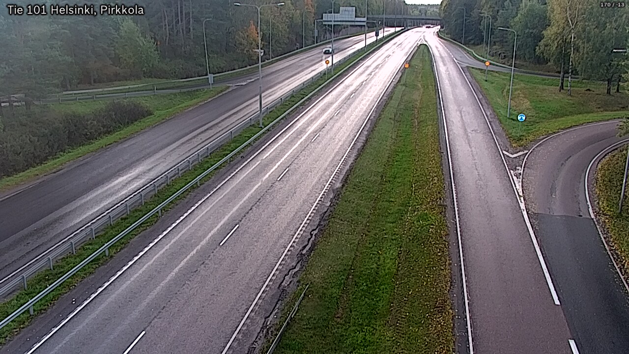 Weather Camera Image Road 101 Helsinki Pirkkola, Helsinki, Uusimaa