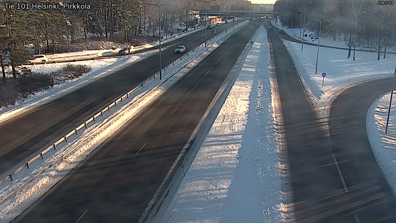 Weather Camera Image Road 101 Helsinki Pirkkola, Helsinki, Uusimaa