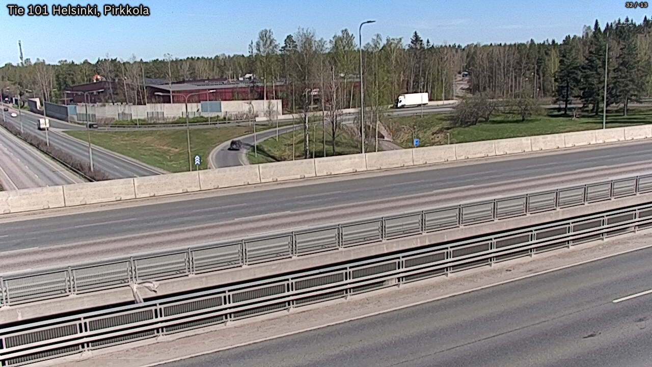 Weather Camera Image Road 101 Helsinki Pirkkola, Helsinki, Uusimaa