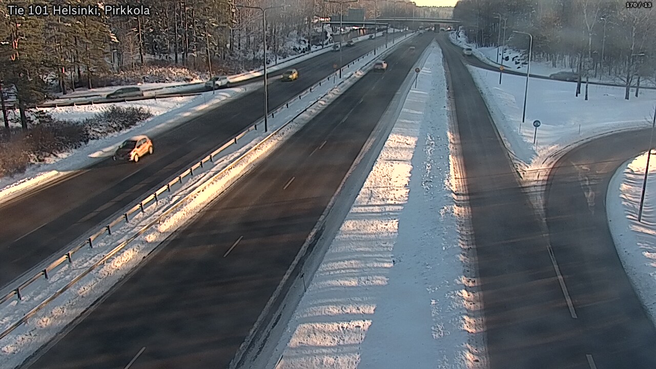 Weather Camera Image Road 101 Helsinki Pirkkola, Helsinki, Uusimaa