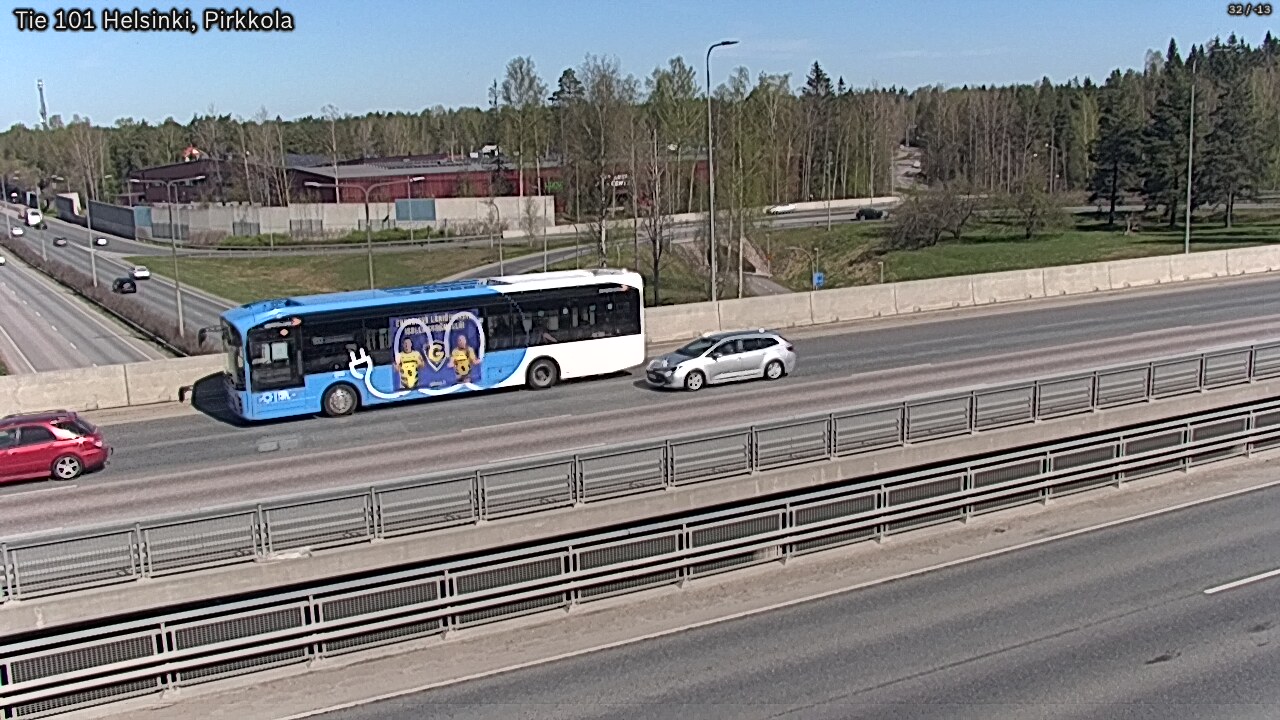 Weather Camera Image Road 101 Helsinki Pirkkola, Helsinki, Uusimaa