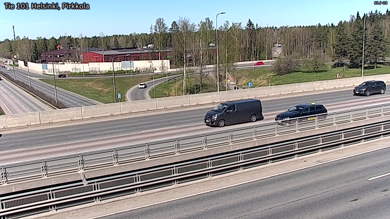 Weather Camera Image Road 101 Helsinki Pirkkola, Helsinki, Uusimaa