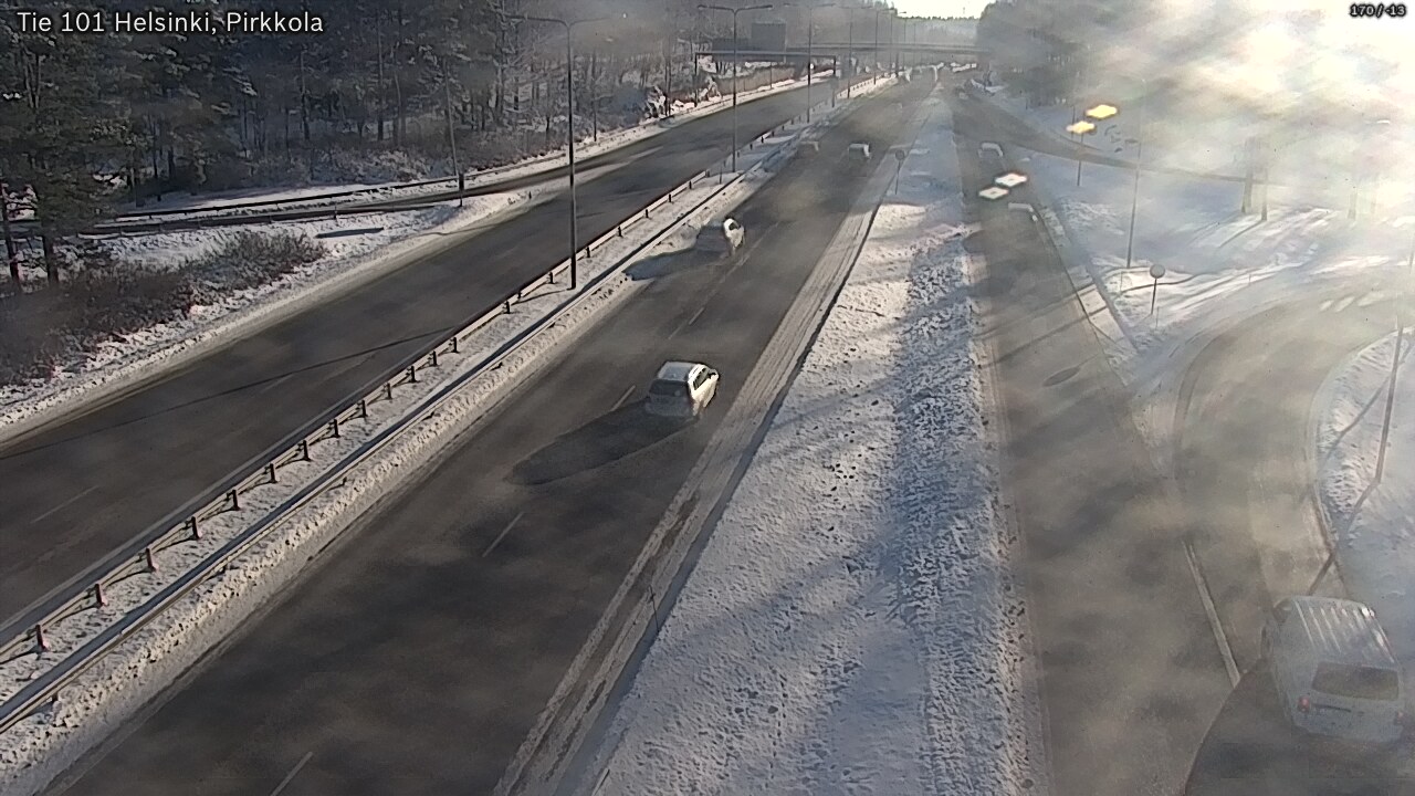 Weather Camera Image Road 101 Helsinki Pirkkola, Helsinki, Uusimaa
