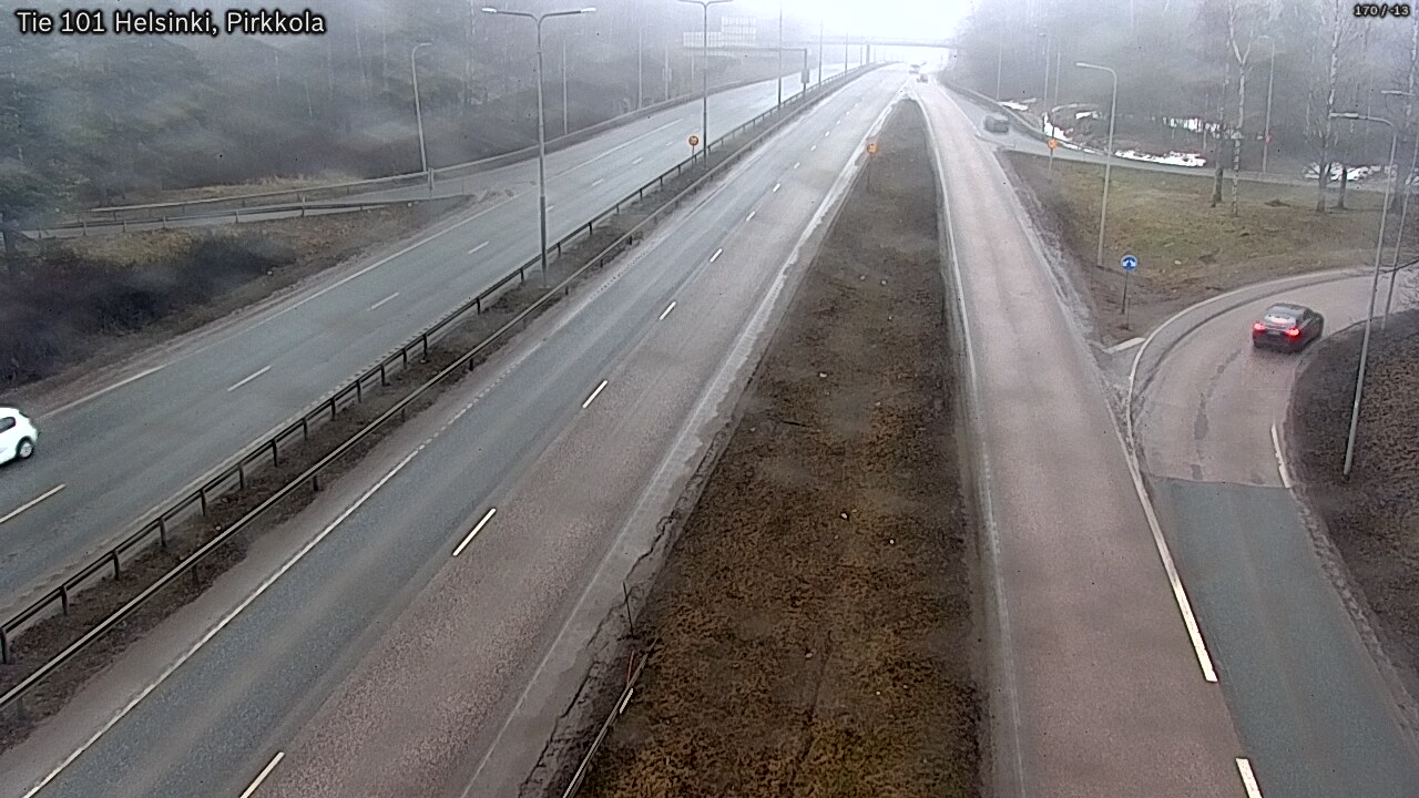 Weather Camera Image Road 101 Helsinki Pirkkola, Helsinki, Uusimaa