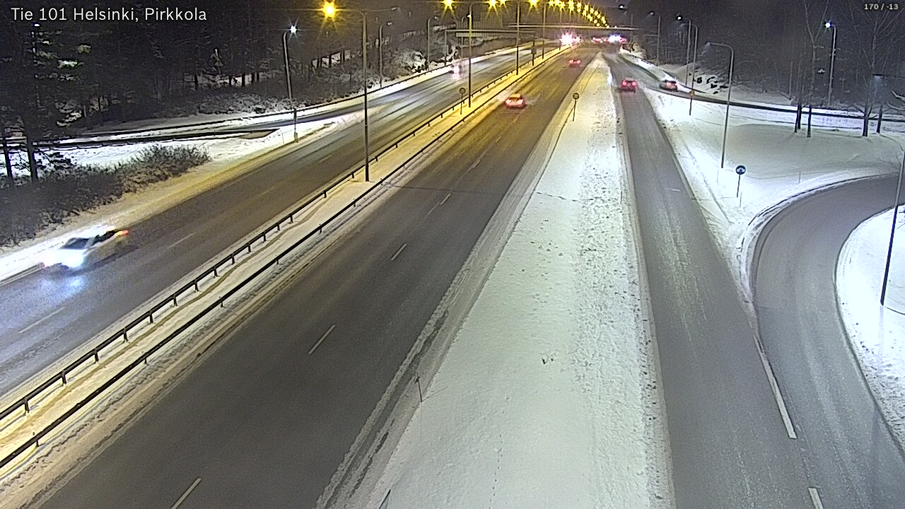 Weather Camera Image Road 101 Helsinki Pirkkola, Helsinki, Uusimaa