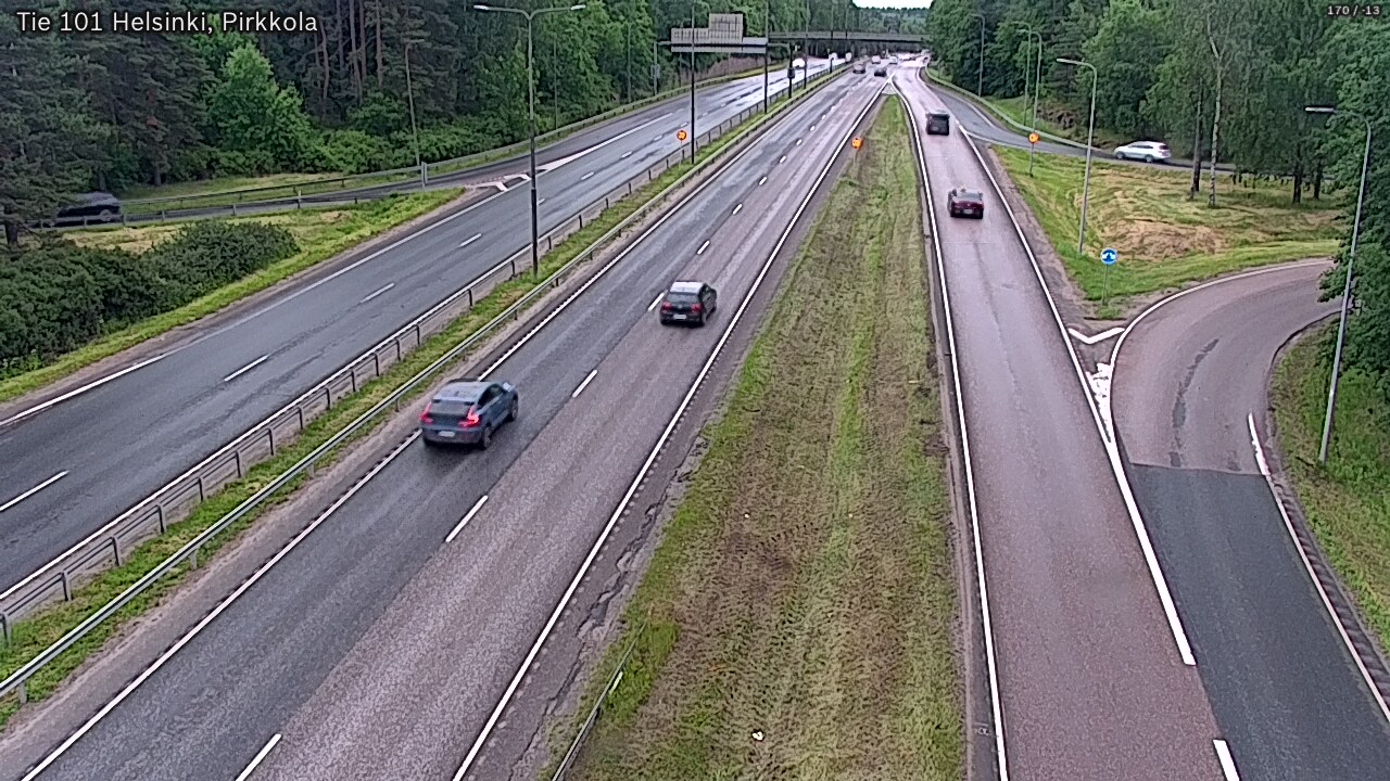 Weather Camera Image Väg 101 Helsingfors Britas, Helsinki, Uusimaa