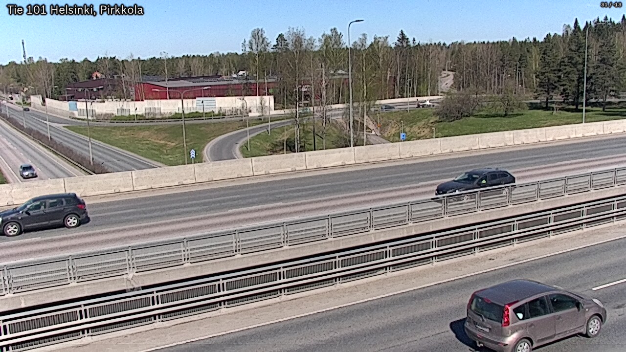 Weather Camera Image Road 101 Helsinki Pirkkola, Helsinki, Uusimaa
