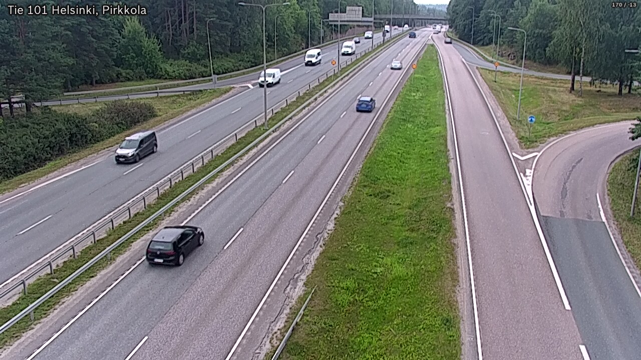 Weather Camera Image Väg 101 Helsingfors Britas, Helsinki, Uusimaa