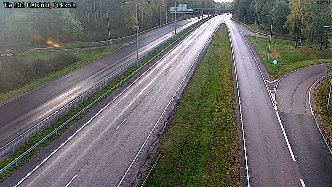 Weather Camera Image Road 101 Helsinki Pirkkola, Helsinki, Uusimaa