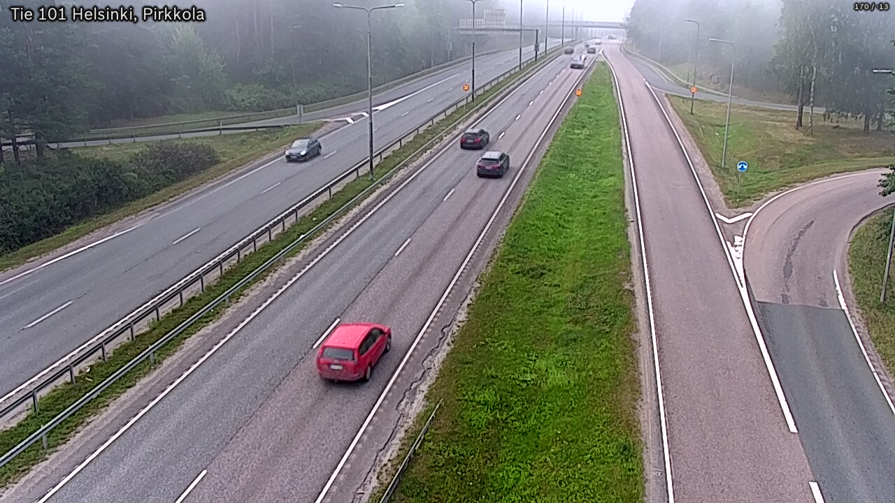 Weather Camera Image Väg 101 Helsingfors Britas, Helsinki, Uusimaa