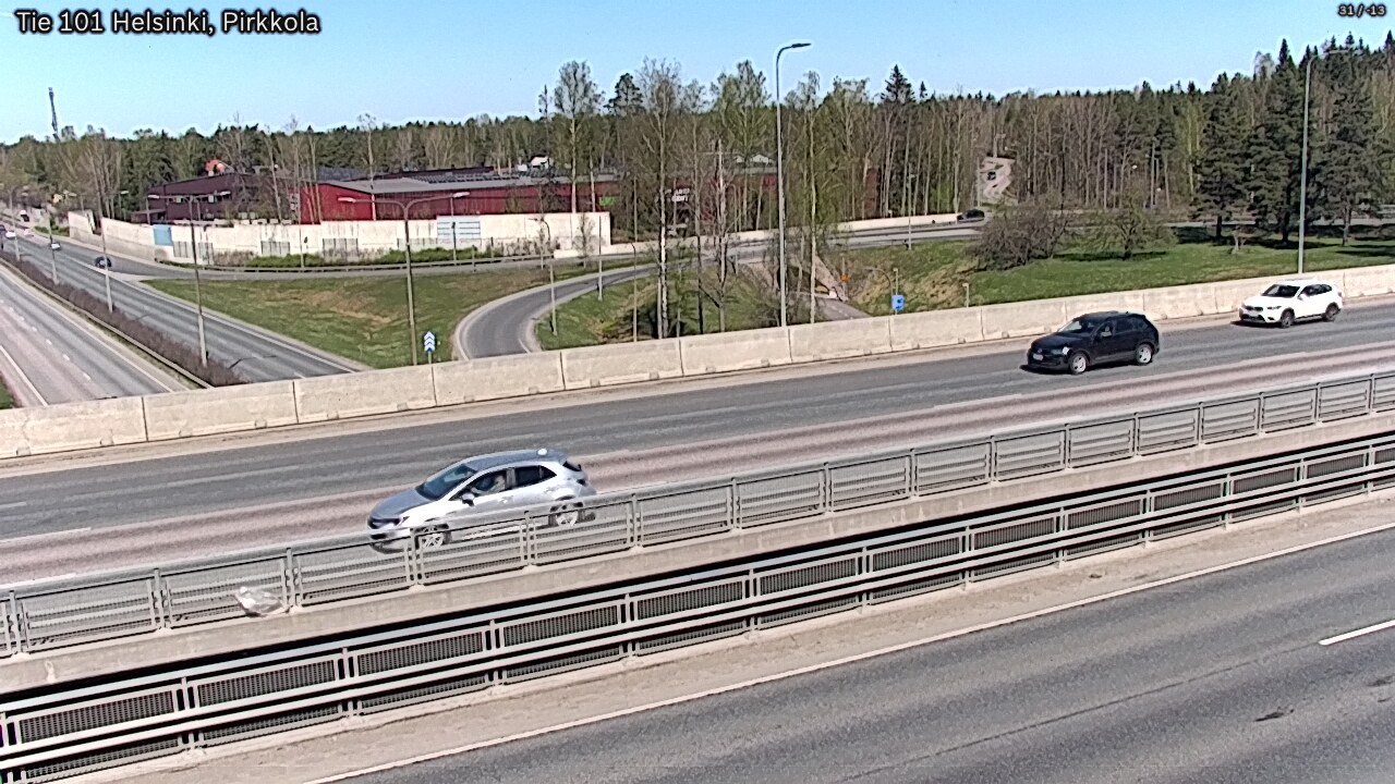 Weather Camera Image Road 101 Helsinki Pirkkola, Helsinki, Uusimaa