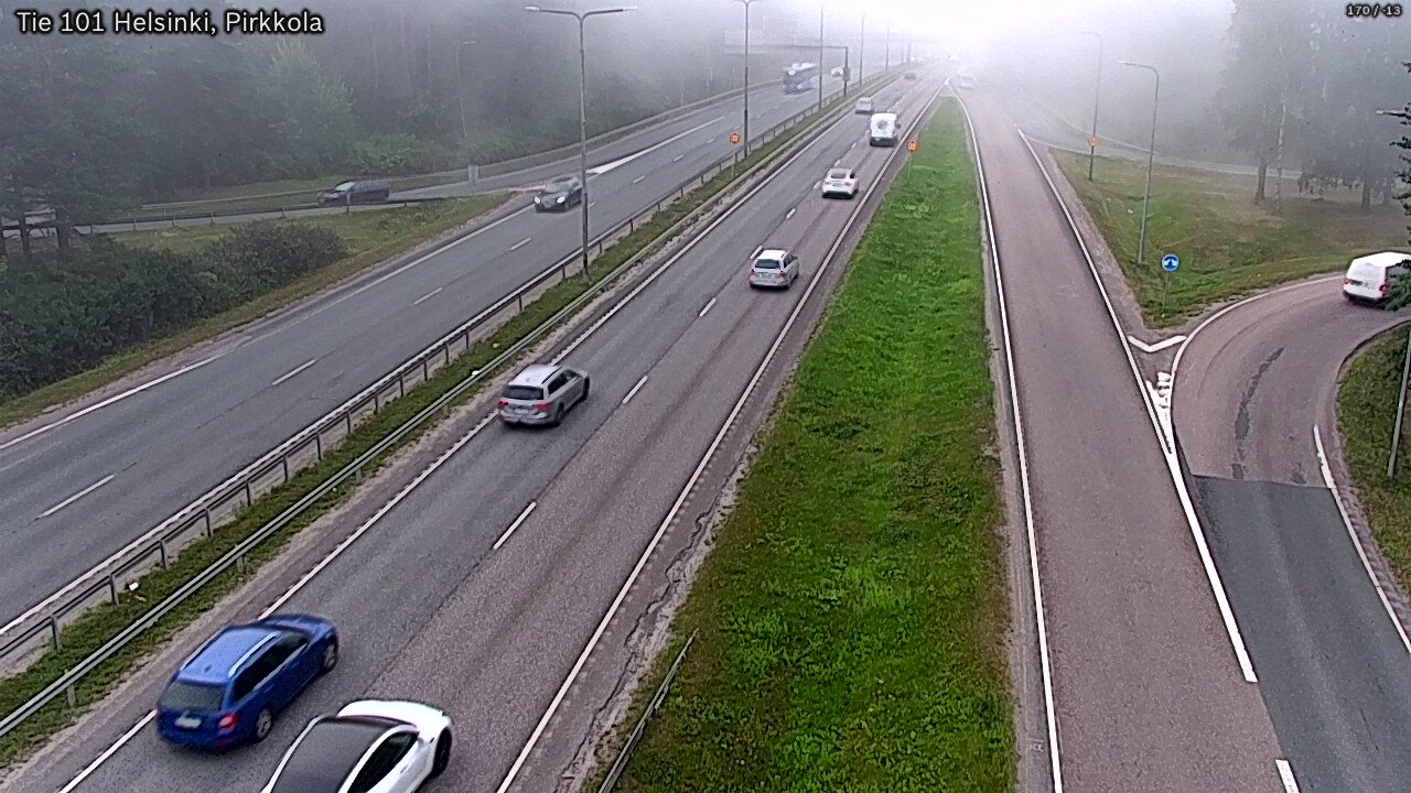 Weather Camera Image Väg 101 Helsingfors Britas, Helsinki, Uusimaa