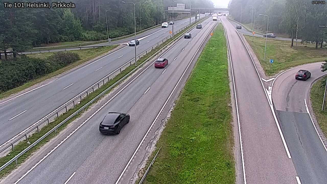 Weather Camera Image Väg 101 Helsingfors Britas, Helsinki, Uusimaa