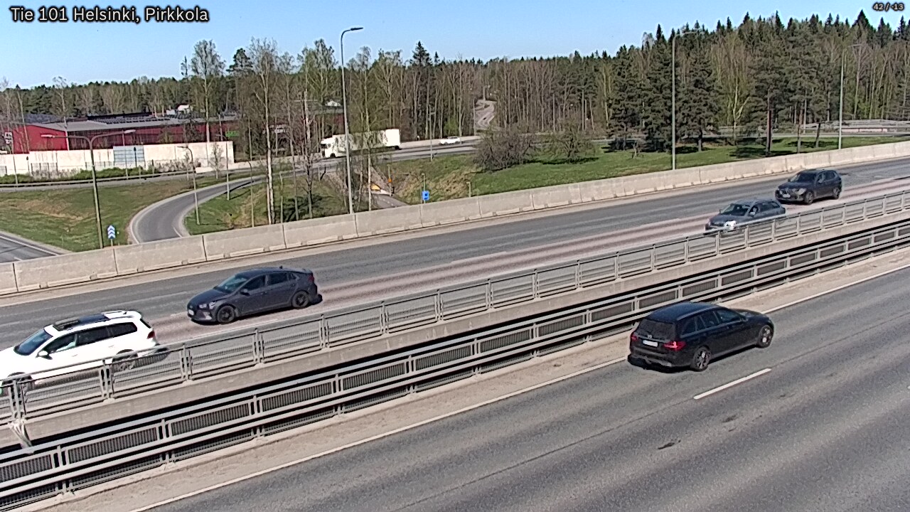 Weather Camera Image Road 101 Helsinki Pirkkola, Helsinki, Uusimaa