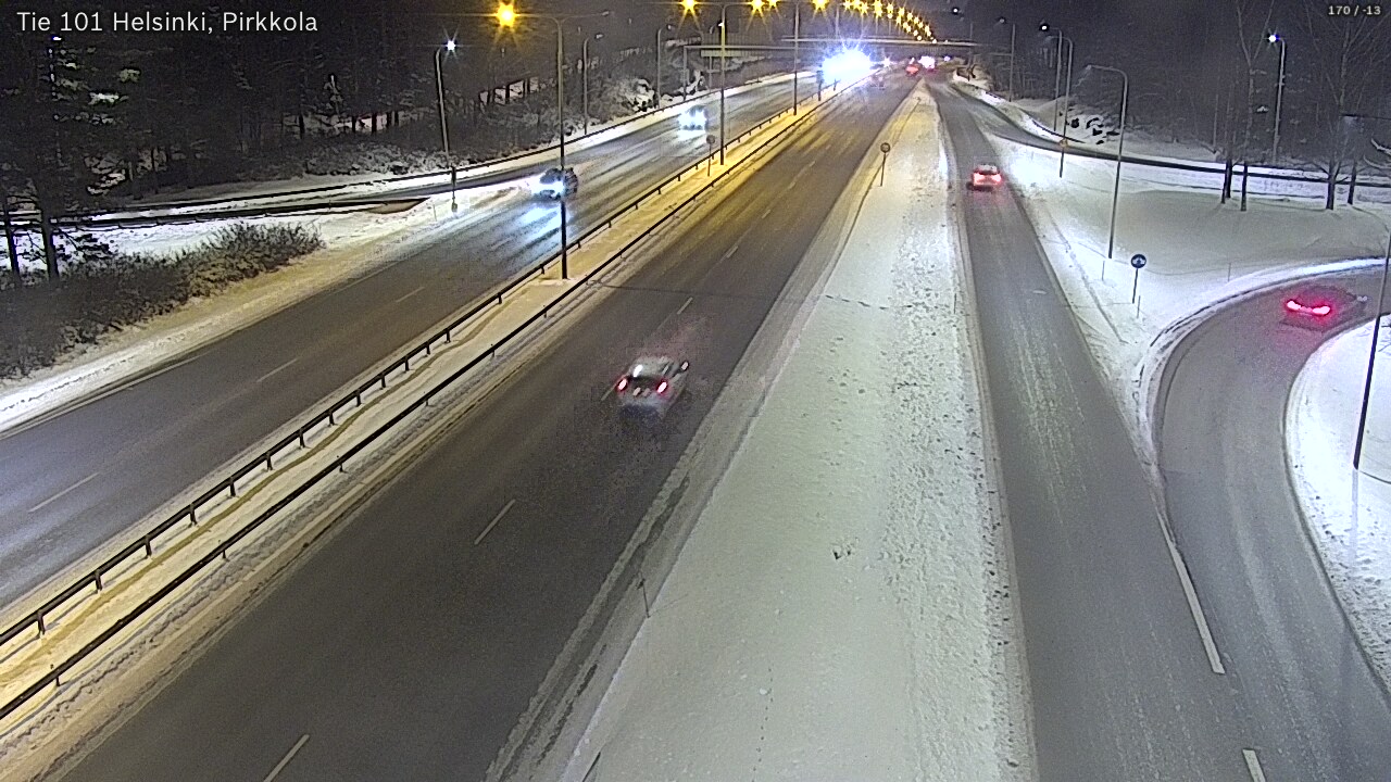 Weather Camera Image Road 101 Helsinki Pirkkola, Helsinki, Uusimaa