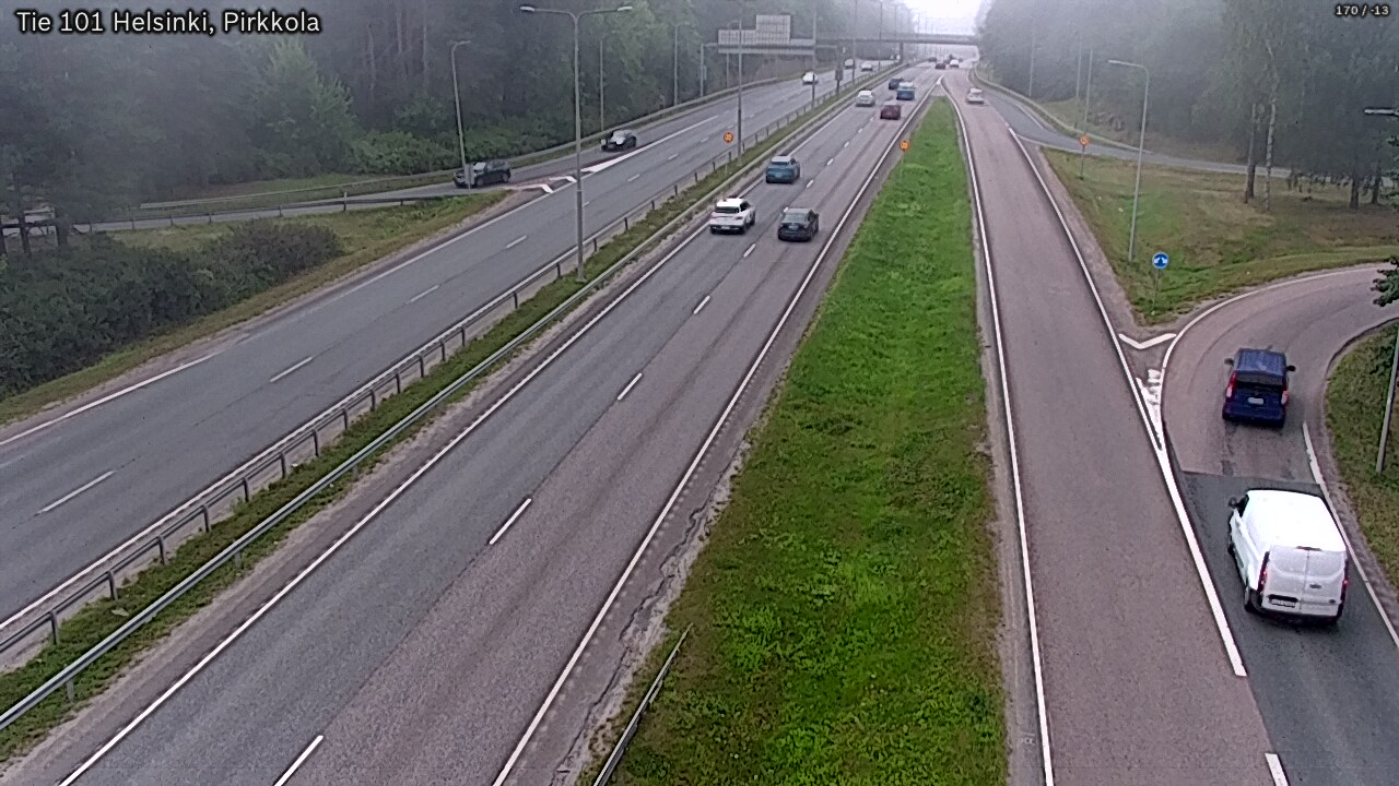Weather Camera Image Väg 101 Helsingfors Britas, Helsinki, Uusimaa