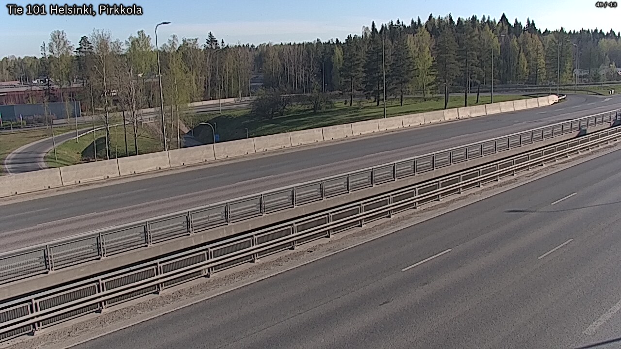 Weather Camera Image Road 101 Helsinki Pirkkola, Helsinki, Uusimaa