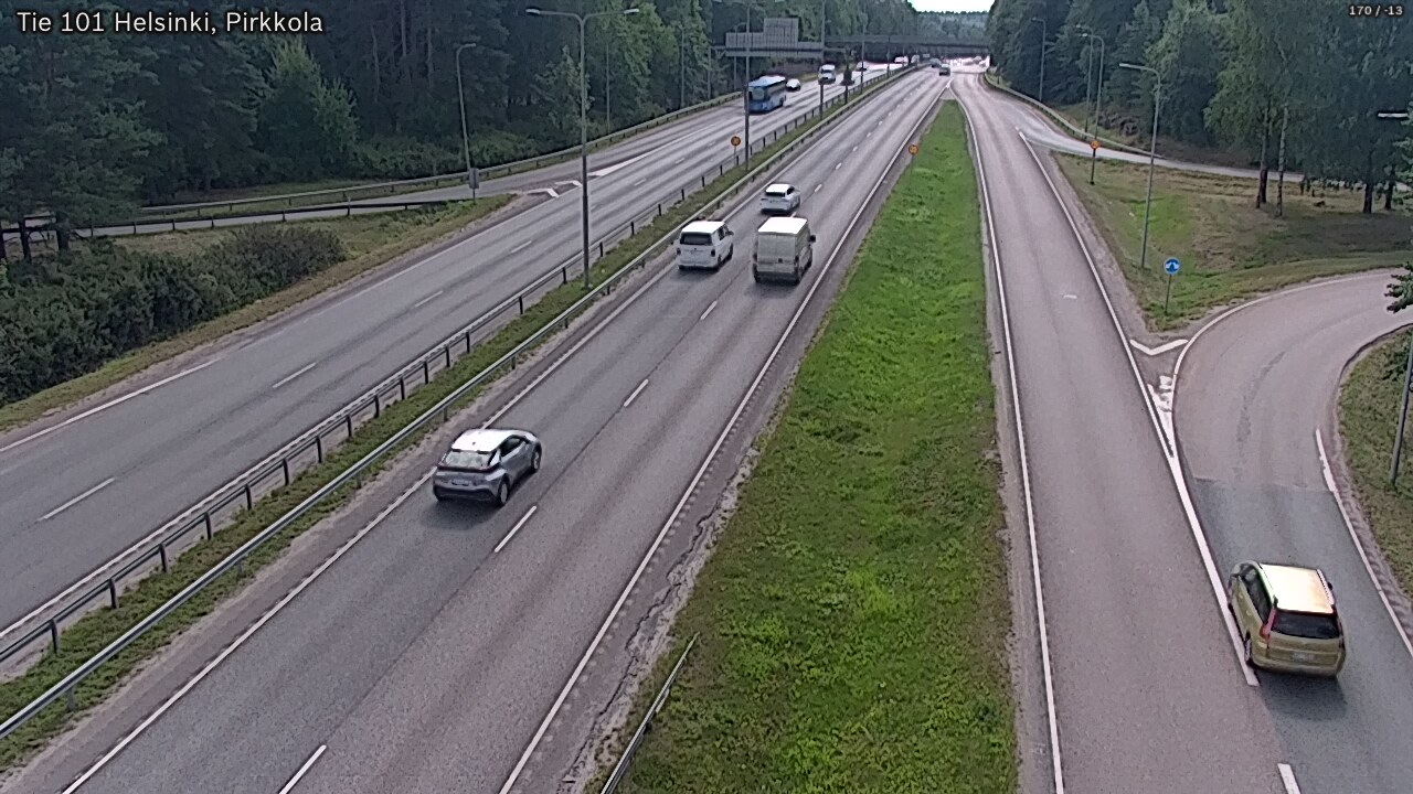 Weather Camera Image Road 101 Helsinki Pirkkola, Helsinki, Uusimaa