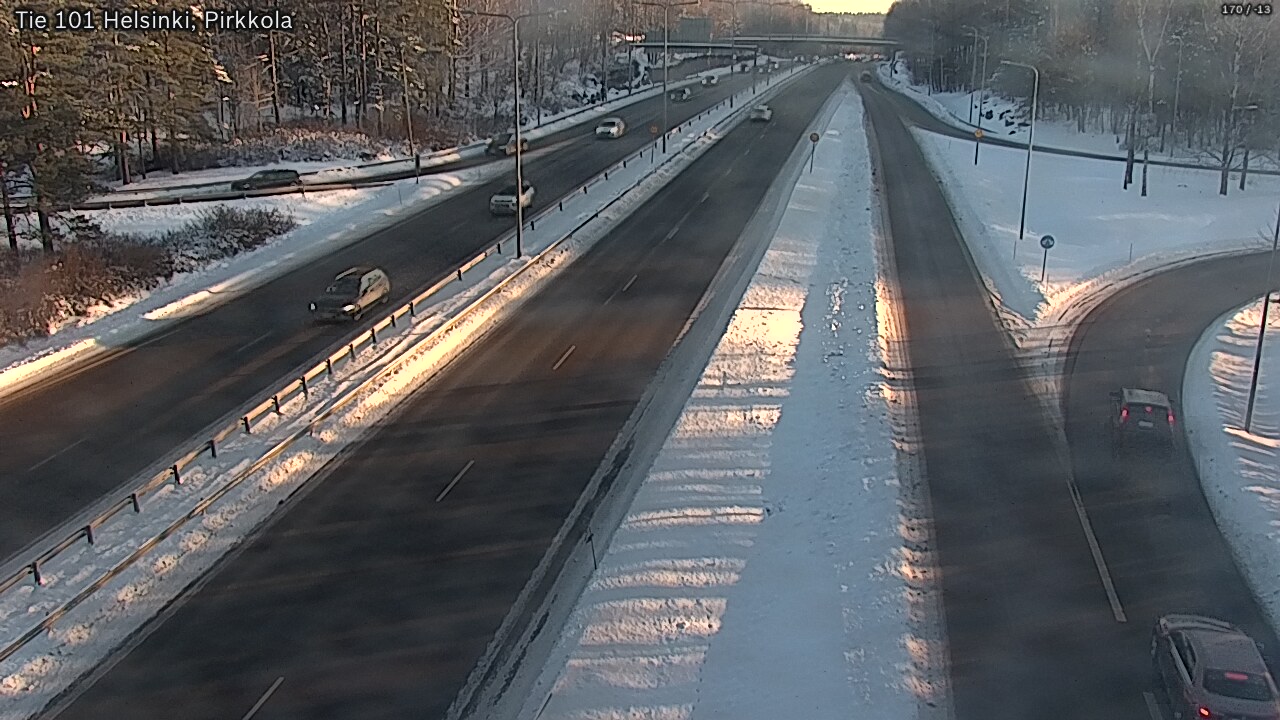 Weather Camera Image Road 101 Helsinki Pirkkola, Helsinki, Uusimaa