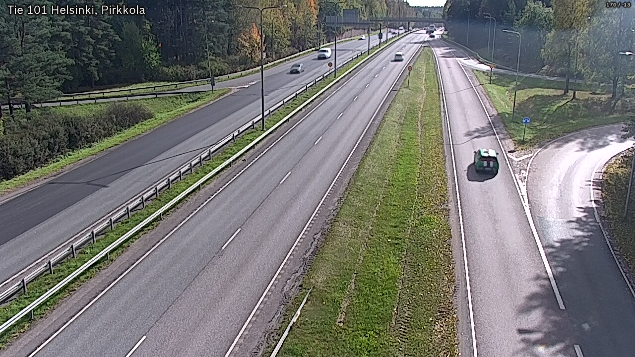 Weather Camera Image Väg 101 Helsingfors Britas, Helsinki, Uusimaa