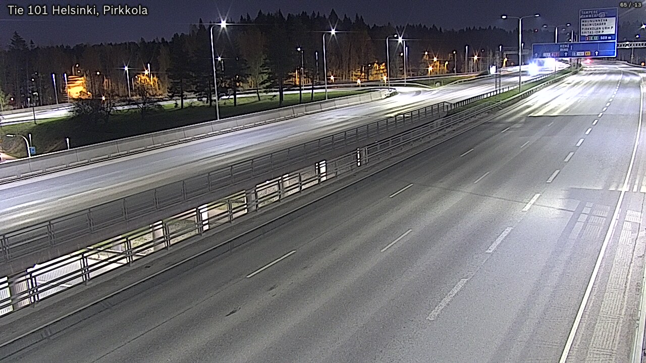Weather Camera Image Road 101 Helsinki Pirkkola, Helsinki, Uusimaa