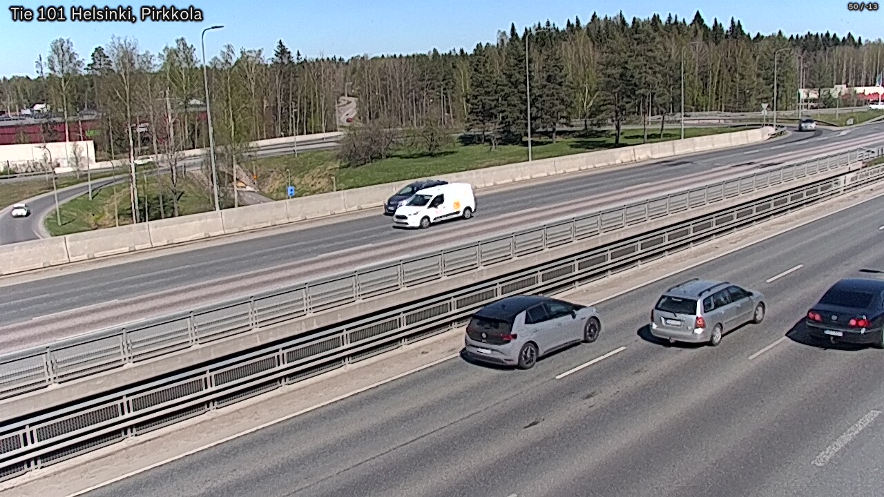 Weather Camera Image Road 101 Helsinki Pirkkola, Helsinki, Uusimaa
