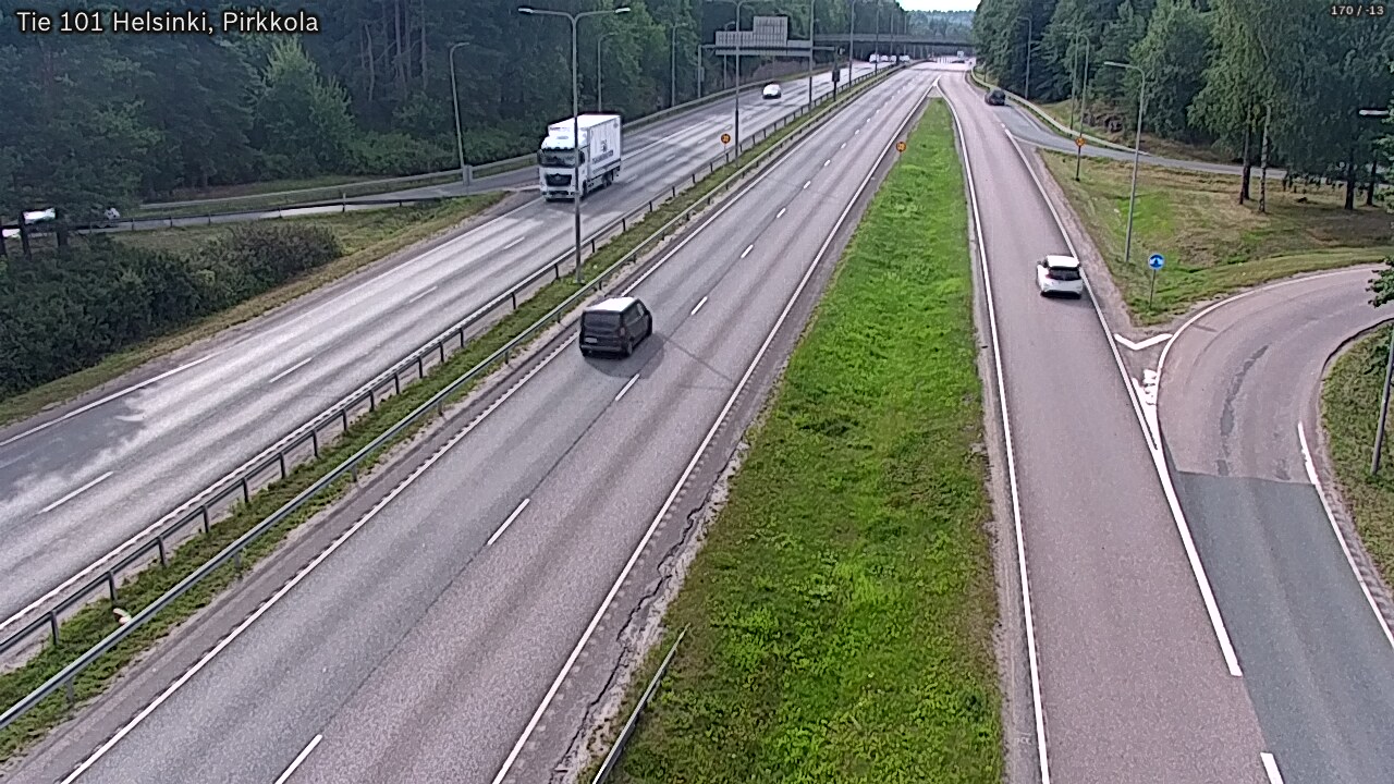 Weather Camera Image Väg 101 Helsingfors Britas, Helsinki, Uusimaa