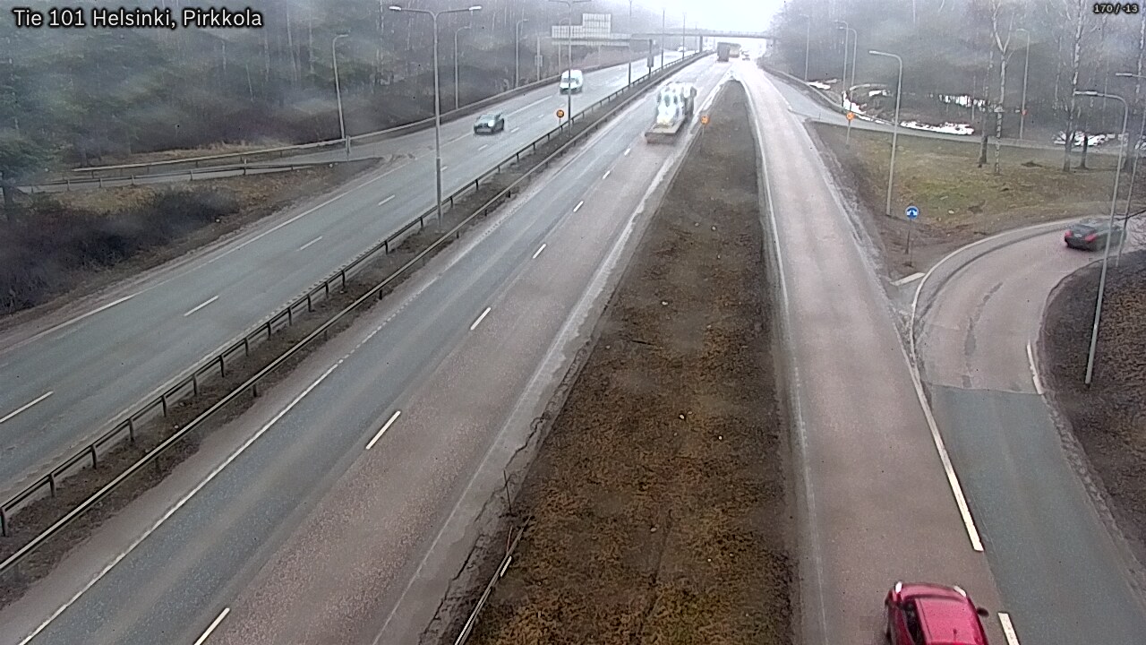 Weather Camera Image Road 101 Helsinki Pirkkola, Helsinki, Uusimaa