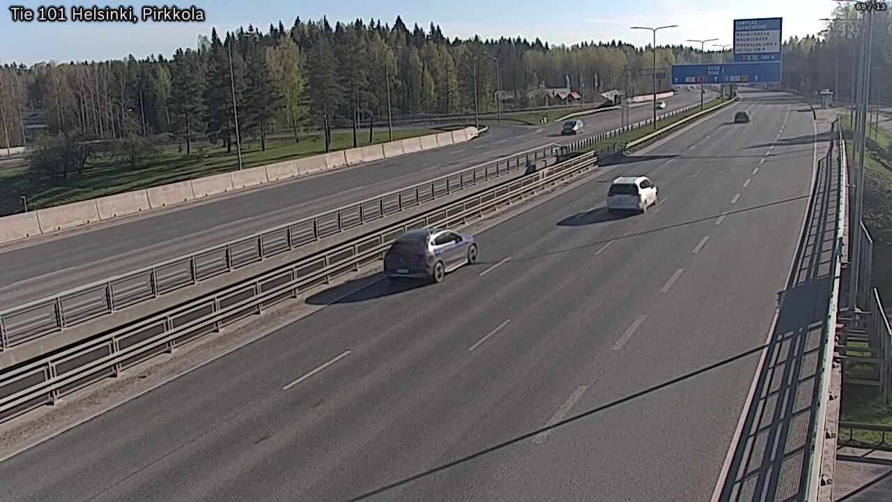 Weather Camera Image Väg 101 Helsingfors Britas, Helsinki, Uusimaa