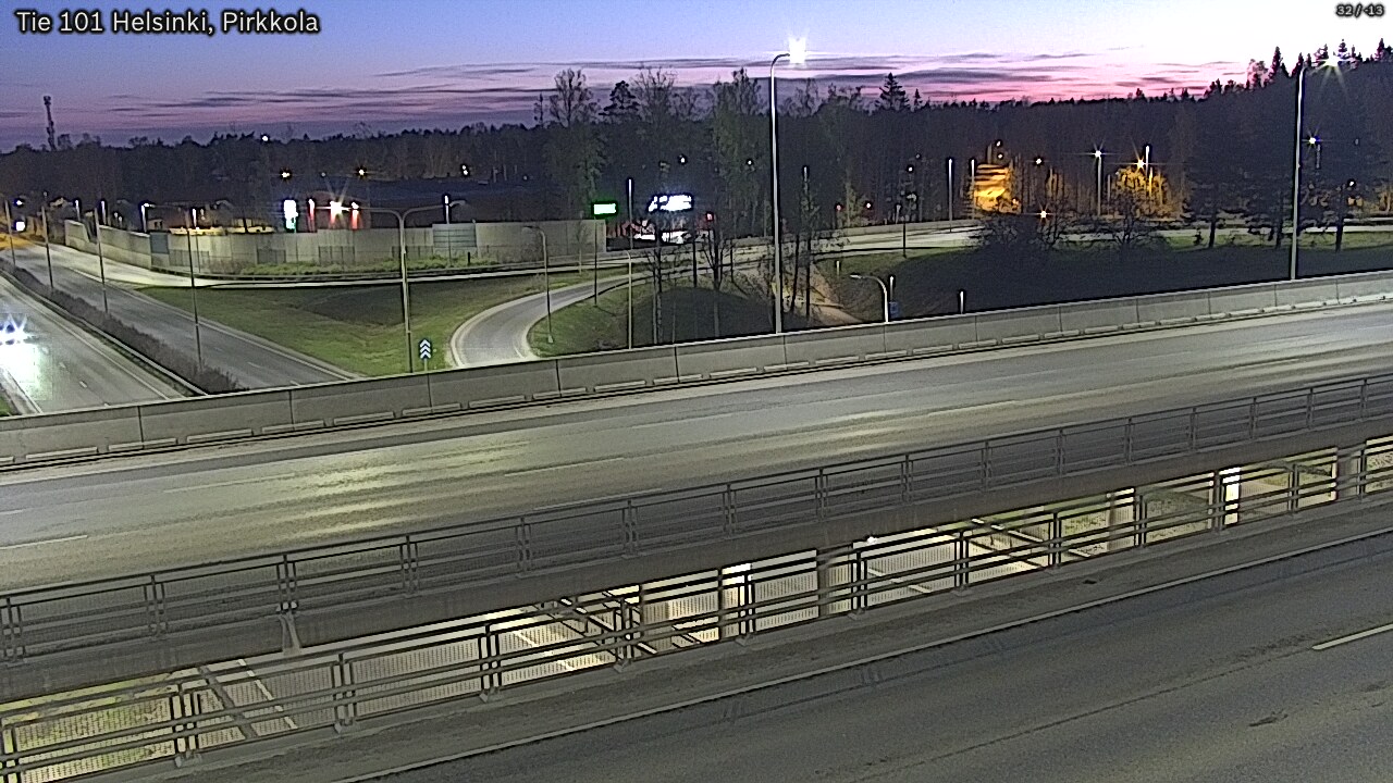 Weather Camera Image Road 101 Helsinki Pirkkola, Helsinki, Uusimaa