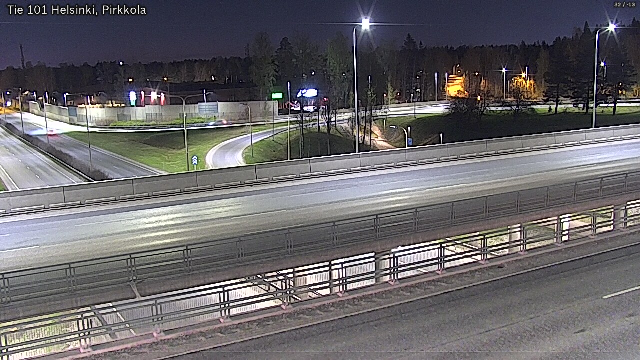Weather Camera Image Road 101 Helsinki Pirkkola, Helsinki, Uusimaa