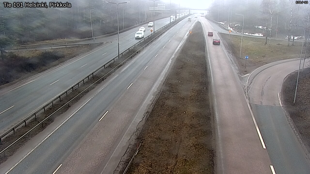 Weather Camera Image Road 101 Helsinki Pirkkola, Helsinki, Uusimaa