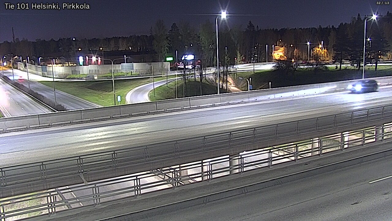 Weather Camera Image Road 101 Helsinki Pirkkola, Helsinki, Uusimaa