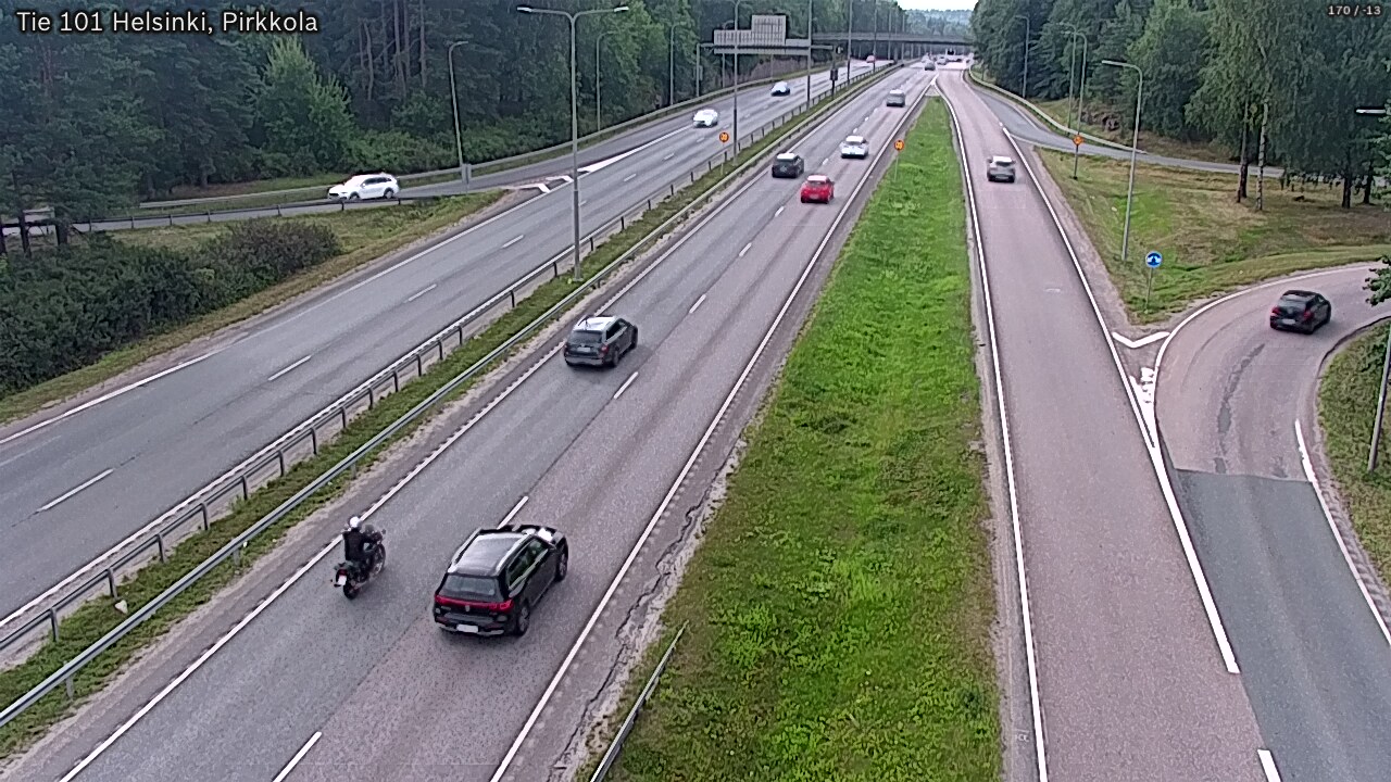 Weather Camera Image Väg 101 Helsingfors Britas, Helsinki, Uusimaa