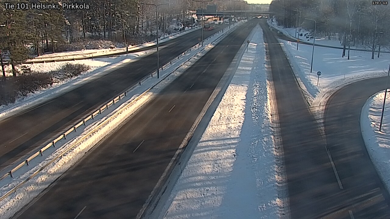 Weather Camera Image Road 101 Helsinki Pirkkola, Helsinki, Uusimaa