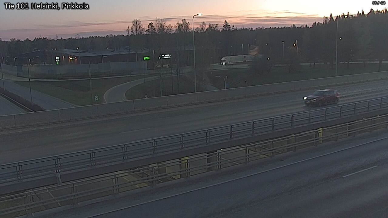 Weather Camera Image Road 101 Helsinki Pirkkola, Helsinki, Uusimaa