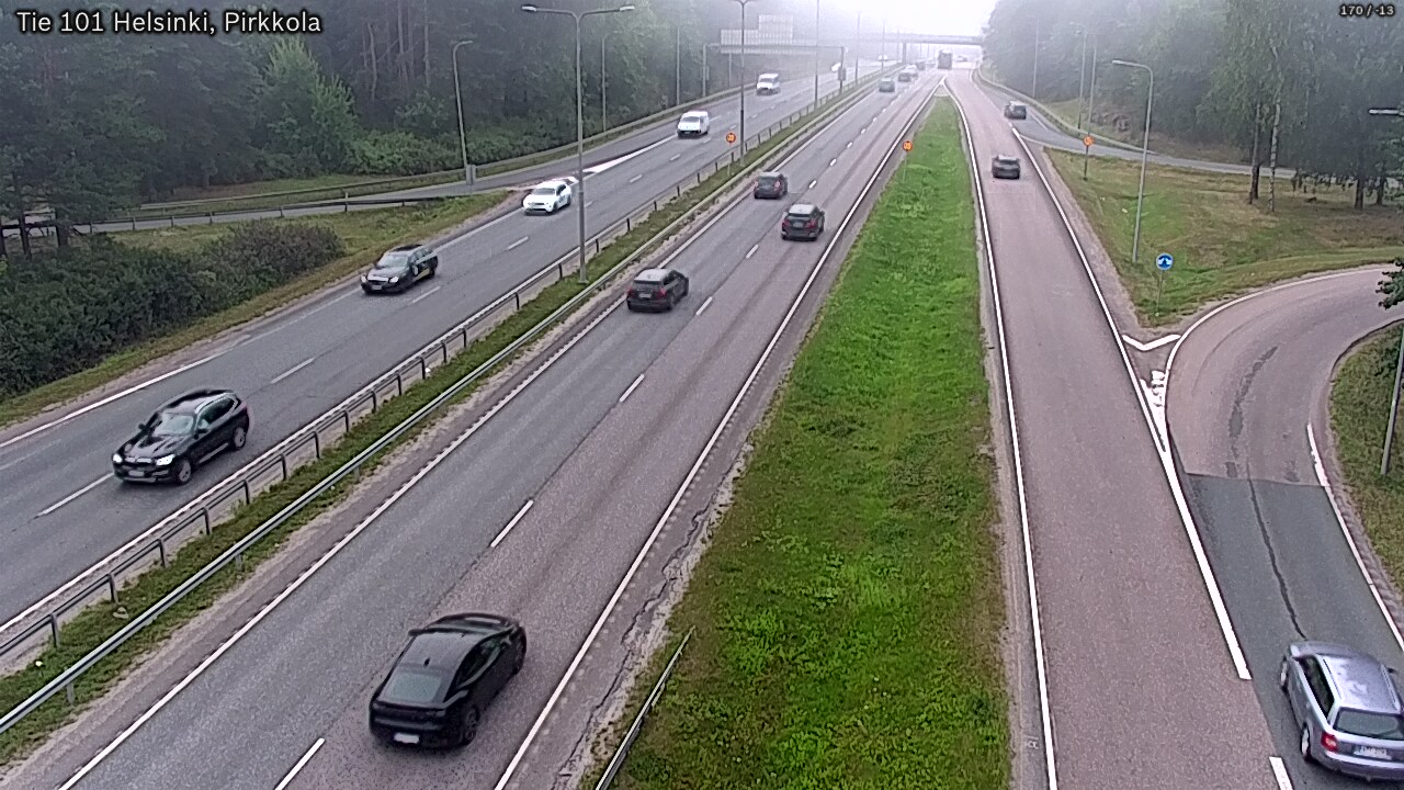 Weather Camera Image Väg 101 Helsingfors Britas, Helsinki, Uusimaa