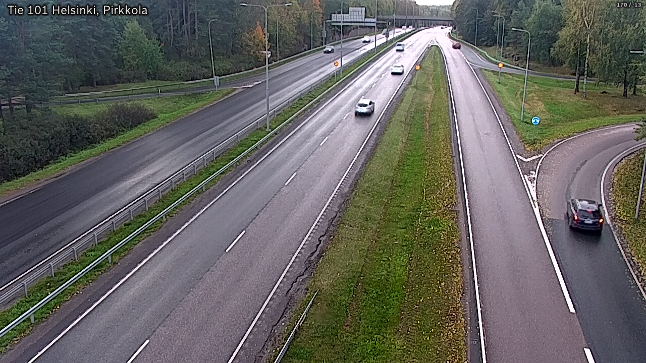 Weather Camera Image Väg 101 Helsingfors Britas, Helsinki, Uusimaa