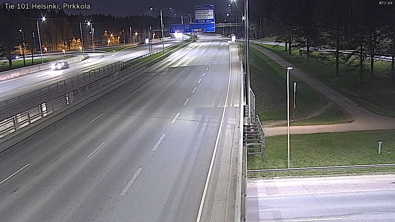 Weather Camera Image Road 101 Helsinki Pirkkola, Helsinki, Uusimaa