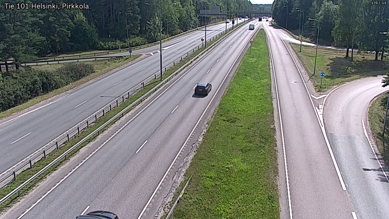 Weather Camera Image Road 101 Helsinki Pirkkola, Helsinki, Uusimaa