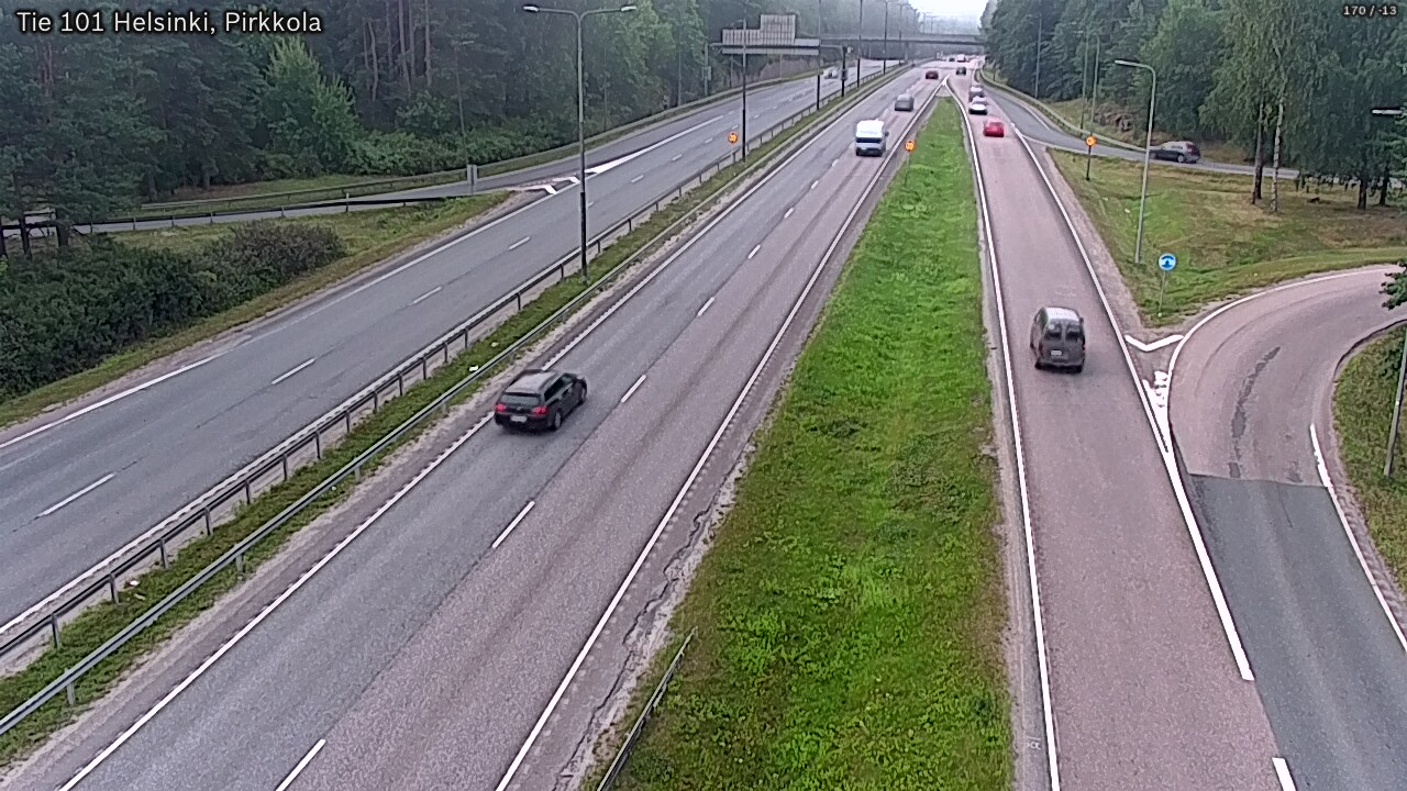 Weather Camera Image Väg 101 Helsingfors Britas, Helsinki, Uusimaa