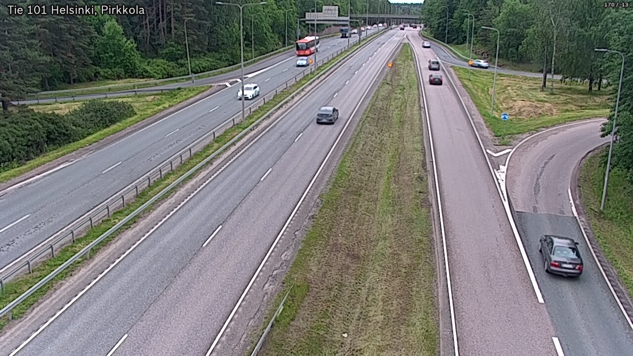 Weather Camera Image Väg 101 Helsingfors Britas, Helsinki, Uusimaa