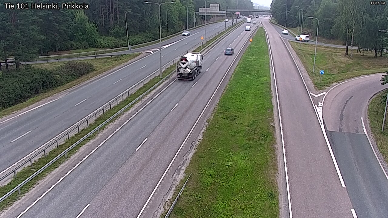 Weather Camera Image Väg 101 Helsingfors Britas, Helsinki, Uusimaa