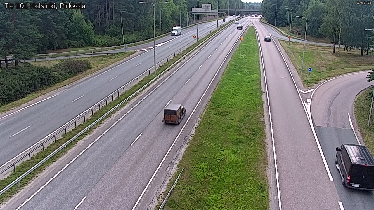 Weather Camera Image Väg 101 Helsingfors Britas, Helsinki, Uusimaa