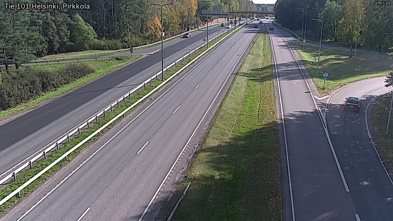 Weather Camera Image Väg 101 Helsingfors Britas, Helsinki, Uusimaa