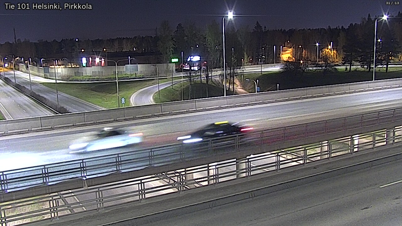 Weather Camera Image Road 101 Helsinki Pirkkola, Helsinki, Uusimaa