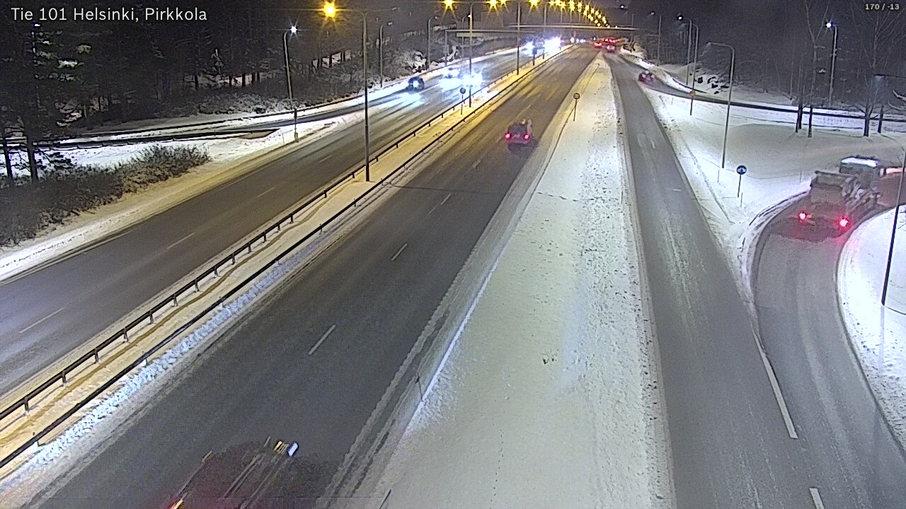 Weather Camera Image Road 101 Helsinki Pirkkola, Helsinki, Uusimaa